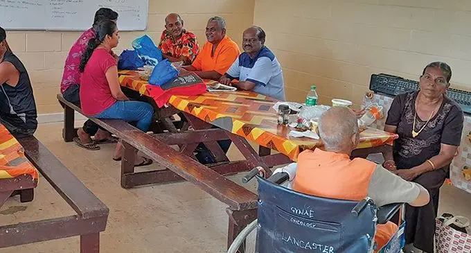 Inmates meet family members at the Nasinu Correction’s Centre. Photo: Fiji Corrections Service