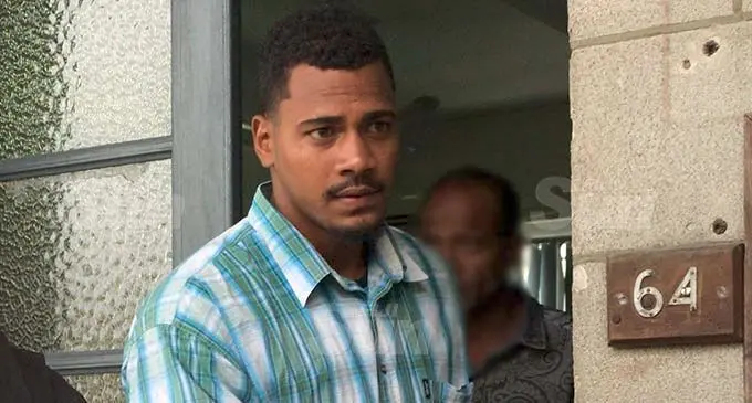 Naitasiri Uner-19 rugby lock Keresi Maya outside the High Court in Suva on November 3, 2020. Photo: Ashna Kumar