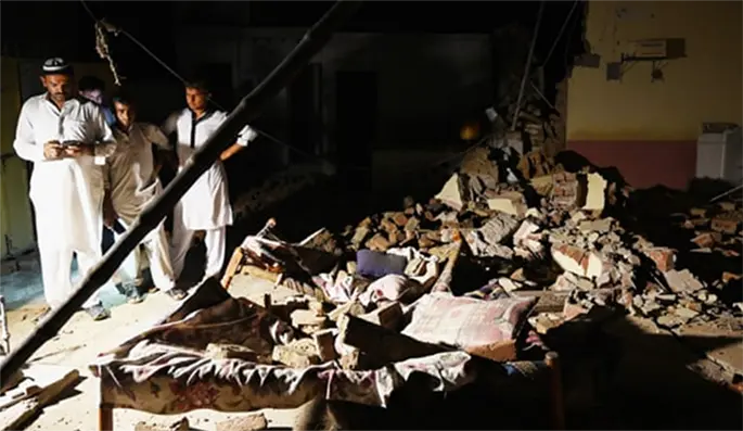 The earthquake hit 22 km north of the city of Jhelum. Source: Aamir Qureshi/AFP