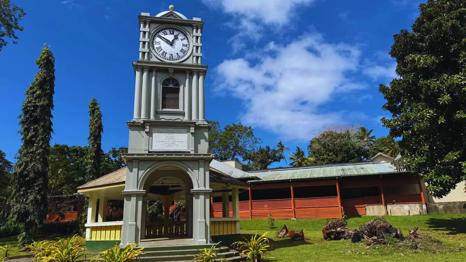 Clock tower at Fiji Museum 