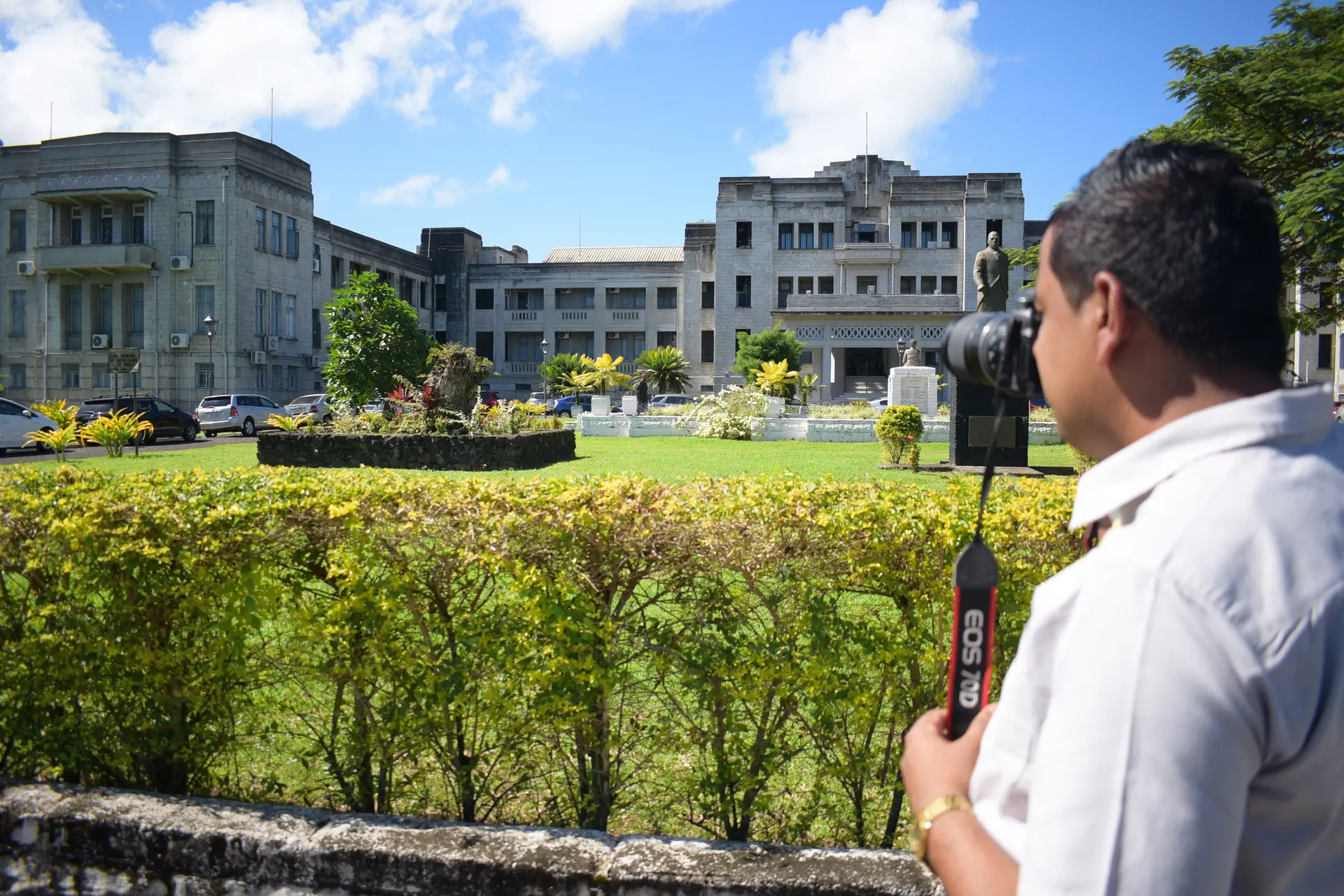 Government buildings which houses Suva Magistrate and High Court in Suva.