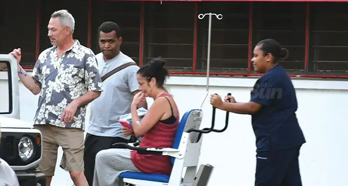 One of the victims discharged from Aspen Medical, Lautoka on December 16, 2024. Photo: Waisea Nasokia