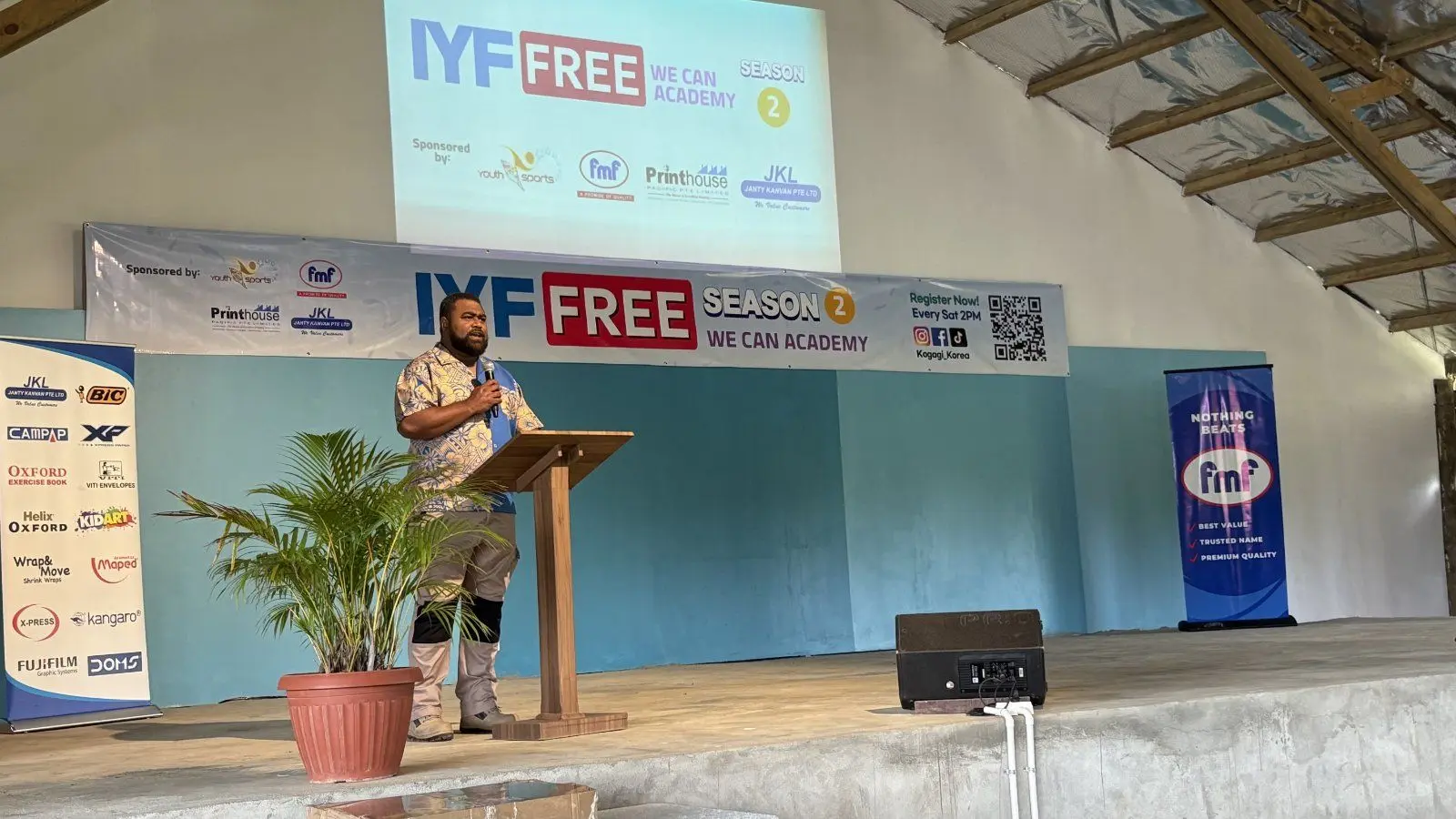 Jeremaia Baba during the International Youth Fellowship last month.