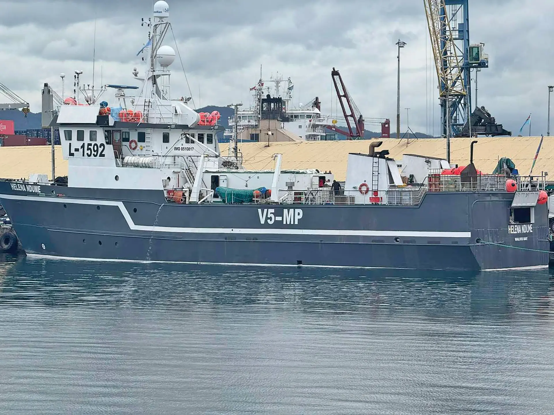 The MV Helena Ndume at Suva Port. 