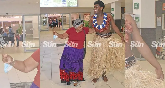 Merry-making was the order of business at Nadi International Airport over the past two days as Fiji Airways resumed commercial flights to Wellington and Christchurch, New Zealand. Photo: Mereleki Nai