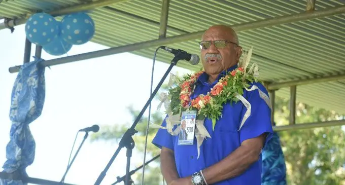 SODELPA leader Sitiveni Rabuka at the Lautoka rally on Saturday November 03, 2018.