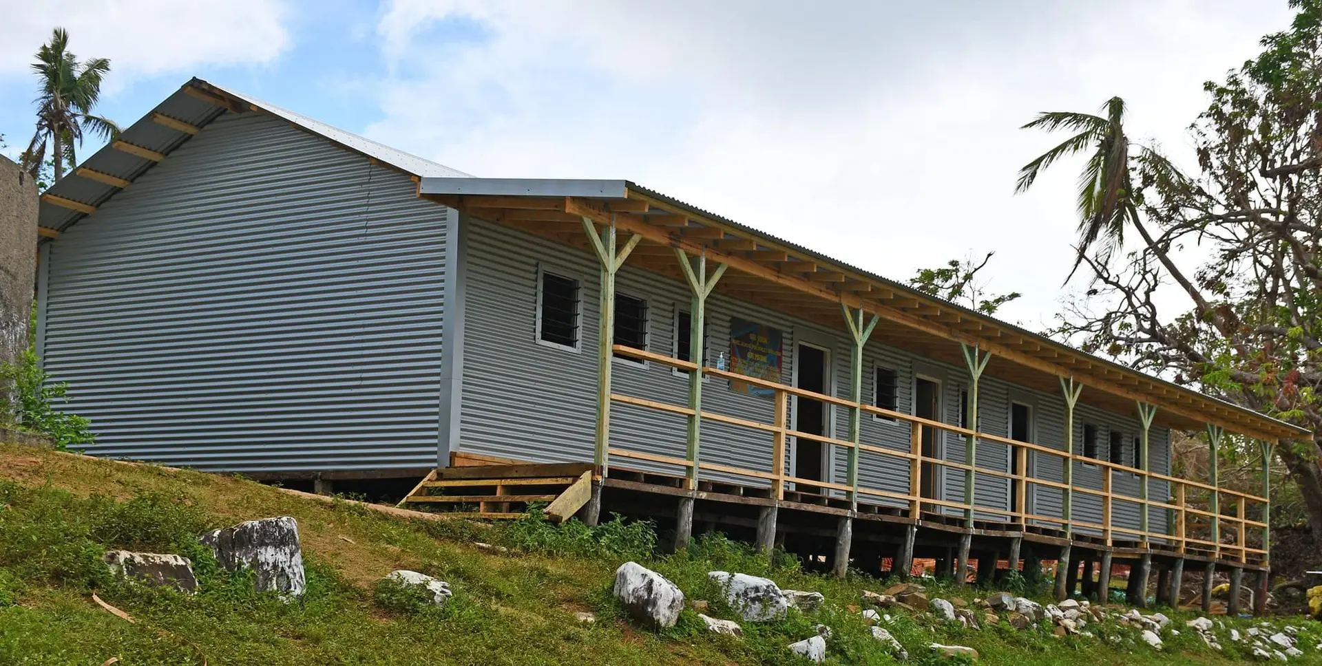 The completed Galoa Island Primary School. Photo: Australian Defence Force
