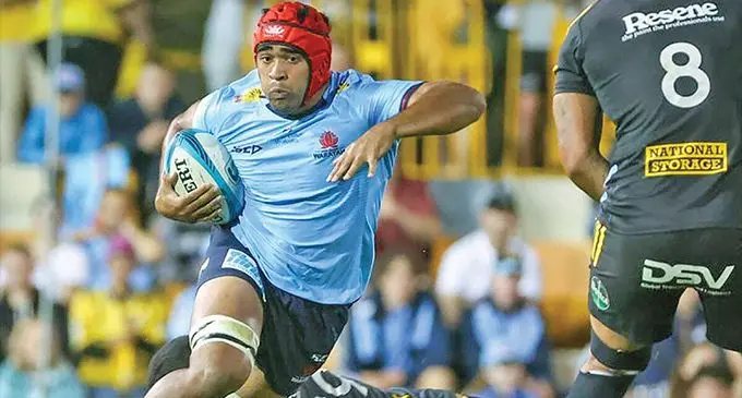 Langi Gleeson to start at No.8 for the Waratahs in tonight’s Shop N Save Super Rugby Pacific clash against the Swire Shipping Fijian Drua. Photo: Fox Sports