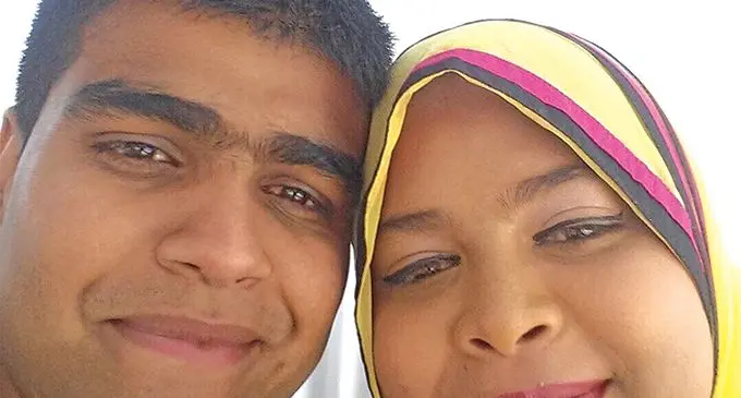 Former Labasa man Shamir Khan (pictured here with wife Ruksaar) was one of the survivors of the deadly shootings that took place at two mosques in Christch- urch, New Zealand, on March 15, 2019. Photo: Shamir Khan / Facebook
