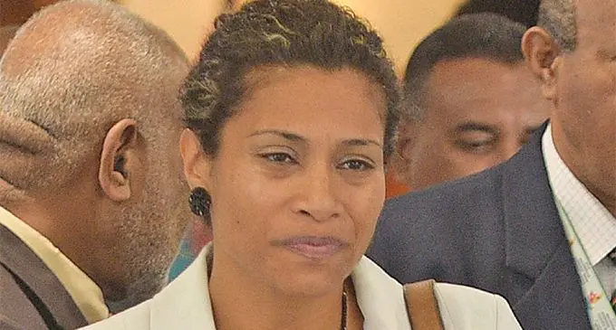SODELPA Opposition Whip Lynda Tabuya outside Parliament on May 17, 2019. Photo: Ronald Kumar