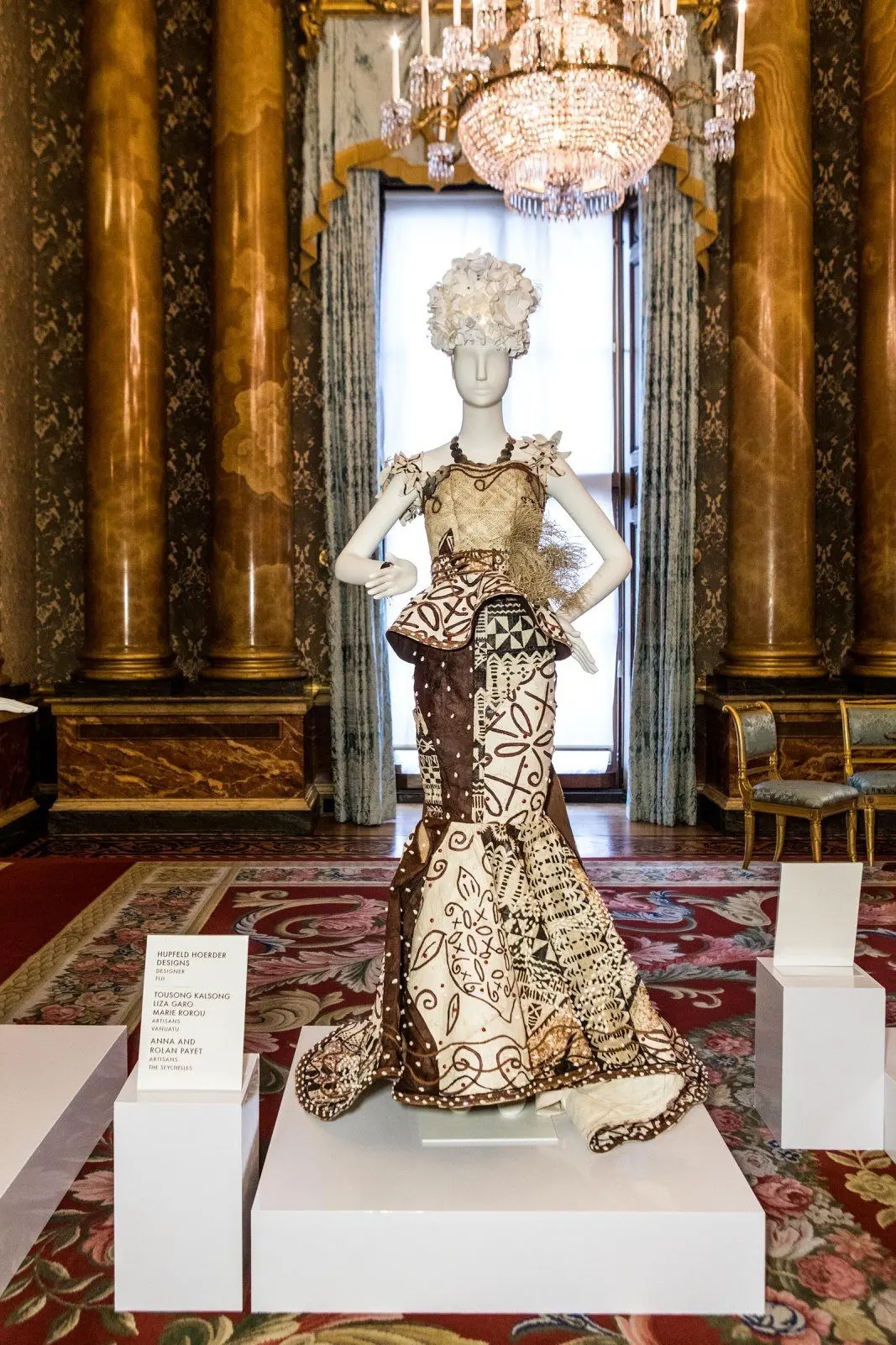 Fashion designer Hupfeld Hoerder's most recent achievement, the garment he created and was exhibited at the Commonwealth Fashion Exchange in London recently.