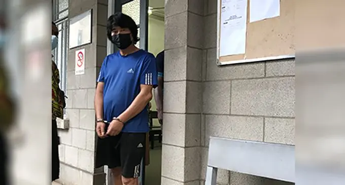 Attempted murder accused Bi Baodang outside the Magistrates Court in Suva on August 5, 2022. Photo: Ashna Kumar