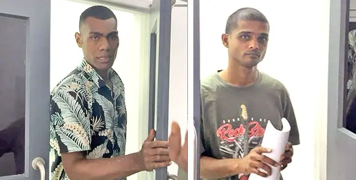 Mosese Vuniwai and Jashneel Pillay at the High Court in Suva on April 10, 2025. Photo: Beranadeta Nagatalevu