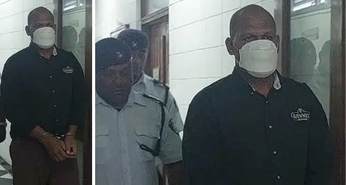 Maika Bavou escorted by Police officers at the High Court in Lautoka on September 27, 2022. Photo: Nicolette Chambers