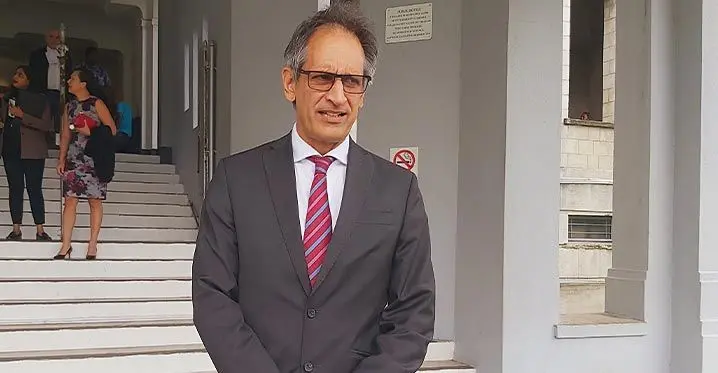 Lawyer Richard Naidu outside the High Court in Suva on March 8, 2023. Photo: Ashna Kumar