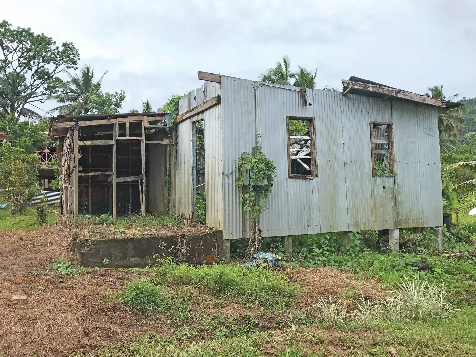 What’s left of Waisake Tulavu’s former home at Nasalia Village in Naitasiri.