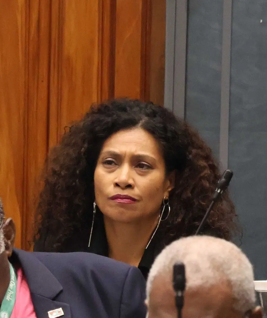 Minister for Information Lynda Tabuya in Parliament.  