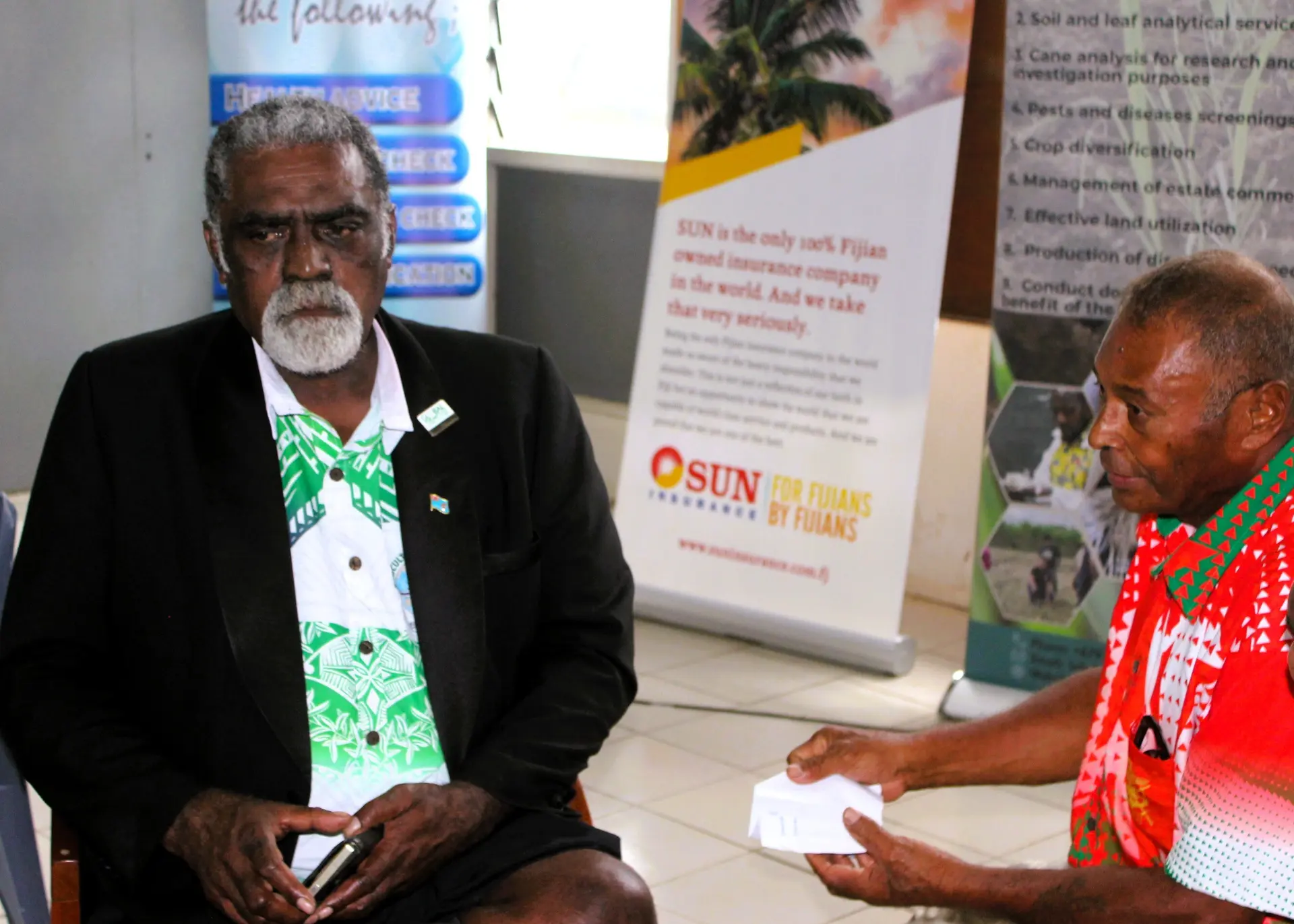 Minister for Agriculture, Waterways and Sugar, Tomasi Tunabuna, during the Prime Minister's Sugarcane Farmers' Mill Awards ceremony in Labasa on May 18, 2026. 