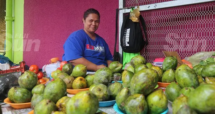 Lusiana Nanoko at one of her market stalls on November 4. 2019. Photo: Kelera Sovasiga