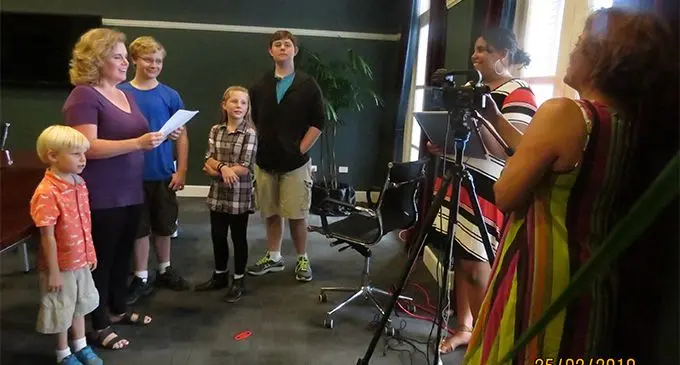 Some applicants at the audition. Photo: Church of Jesus Christ of Latter-day Saints