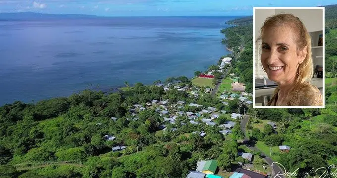 Naqara, Taveuni. Inset: Taveuni Animal Lovers coordinator, Julie Seidman