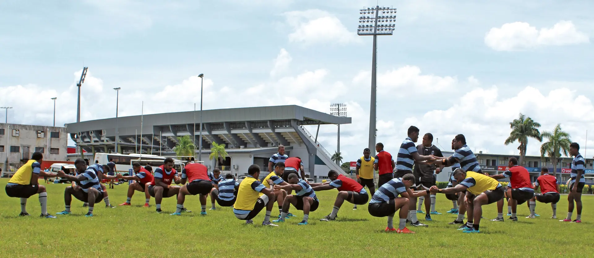 The Fiji Warriors team during a training session at the Bidesi Grounds on 11th March,2018.Photo:Simione Haravanua.