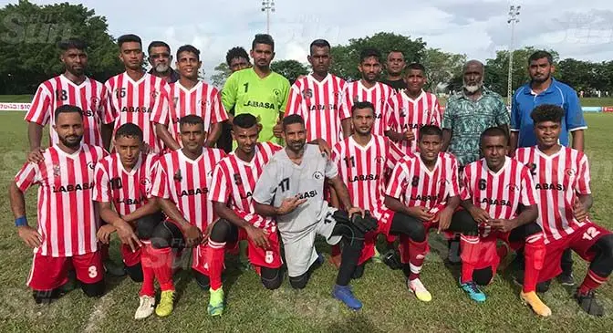 Labasa Muslim football team during the Digicel Muslim Interdistrict Championship at Prince Charles Park, Nadi, on April 2 2021. Photo: Waisea Nasokia
