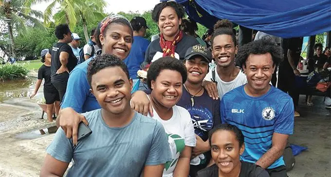 Participants of the mangrove seedlings planting at the MySuva Park in Nasese on April 27, 2019.