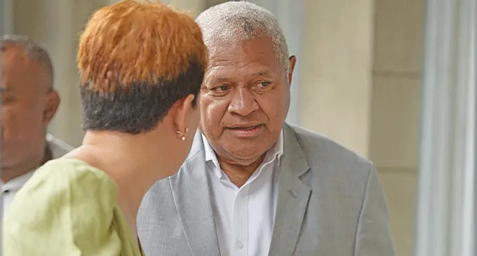 Carpenter’s Fiji Limited’s managing director, Daniel Kingston Whippy outside the Suva Magistrate’s Court on March 27, 2024. Photo: Ronald Kumar