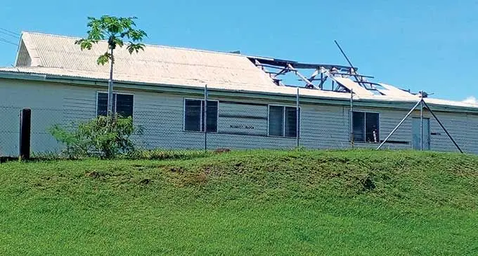 The damaged McGusty Building at Lautoka Hospital. Photo: Salote Qalubau