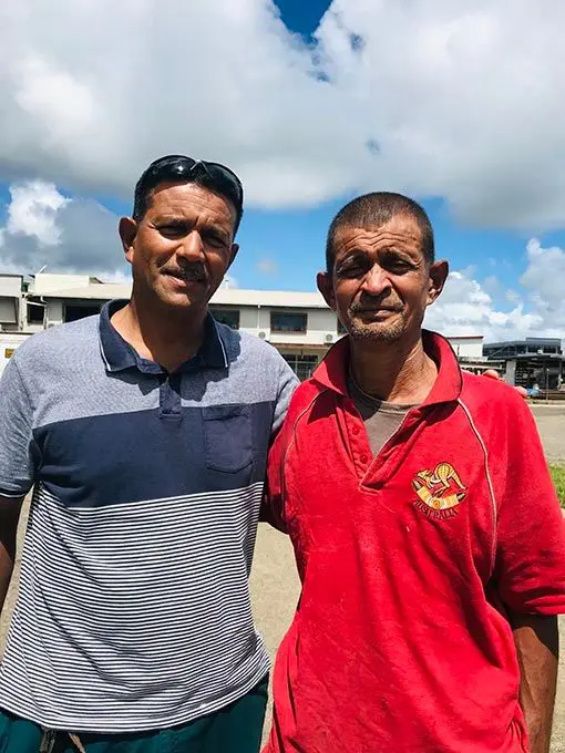 First Home Grant recipients Roderick S. Simmons and his older brother Alfred Simmons after their application was granted approval from the Ministry of Housing and Community Development in Labasa on January 3, 2022. Photo: Laisa Lui