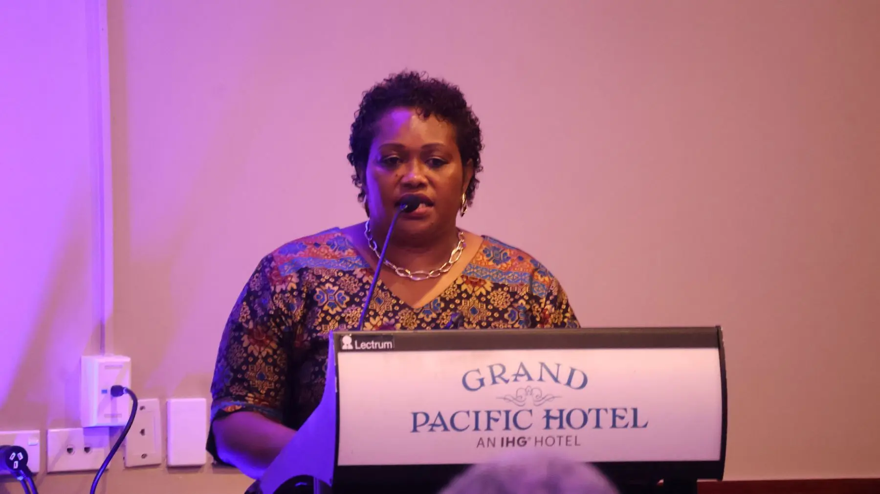 Minister for Fisheries and Forestry, Alitia Bainivalu at Grand Pacific Hotel on October 8, 2025.