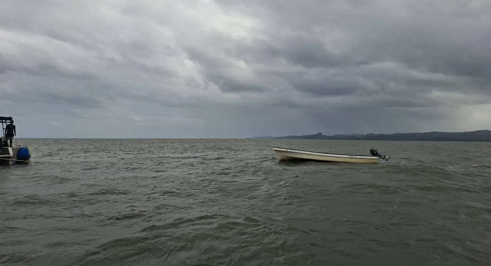 The capsized boat has also been located and towed back to shore.