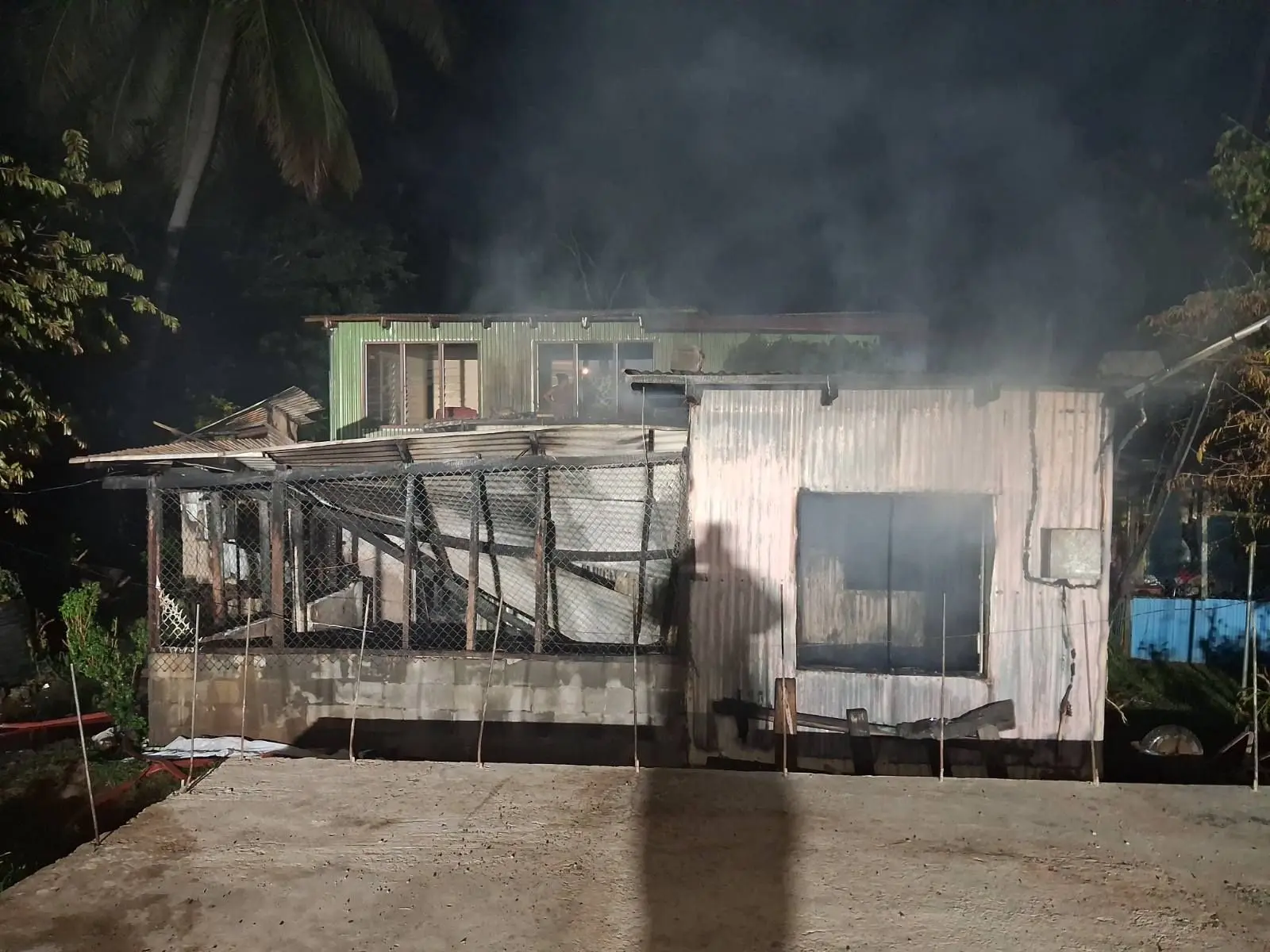 A house fire on Boxing Day.