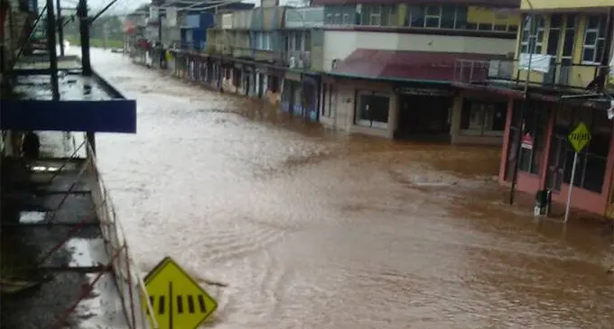 Flood Waters in Ba Town on 11th April, 2018.  Photo: M.S Bilimoria
