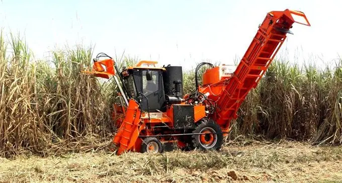 One of the mechanical harvesters that is used in farms around Fiji.