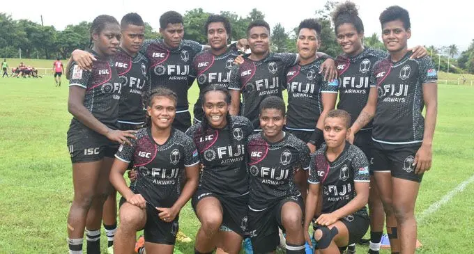 The Fiji Airways Fijian 7s team at Prince Charles Park in Nadi on February 10, 2018. Photo: Arieta Vakasukawaqa