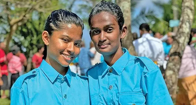Risha Mishra, and Yetamma Reddy at Lomary Secondary School on July 26, 2024. Photo: Kelera Tuisawau