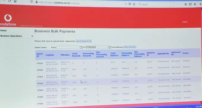 For the roll out of this $90 cash help, at least 50 officers work behind the scenes dealing with data.  This includes teams at FNPF, Vodafone and Digicel.  Photo: DEPTFO