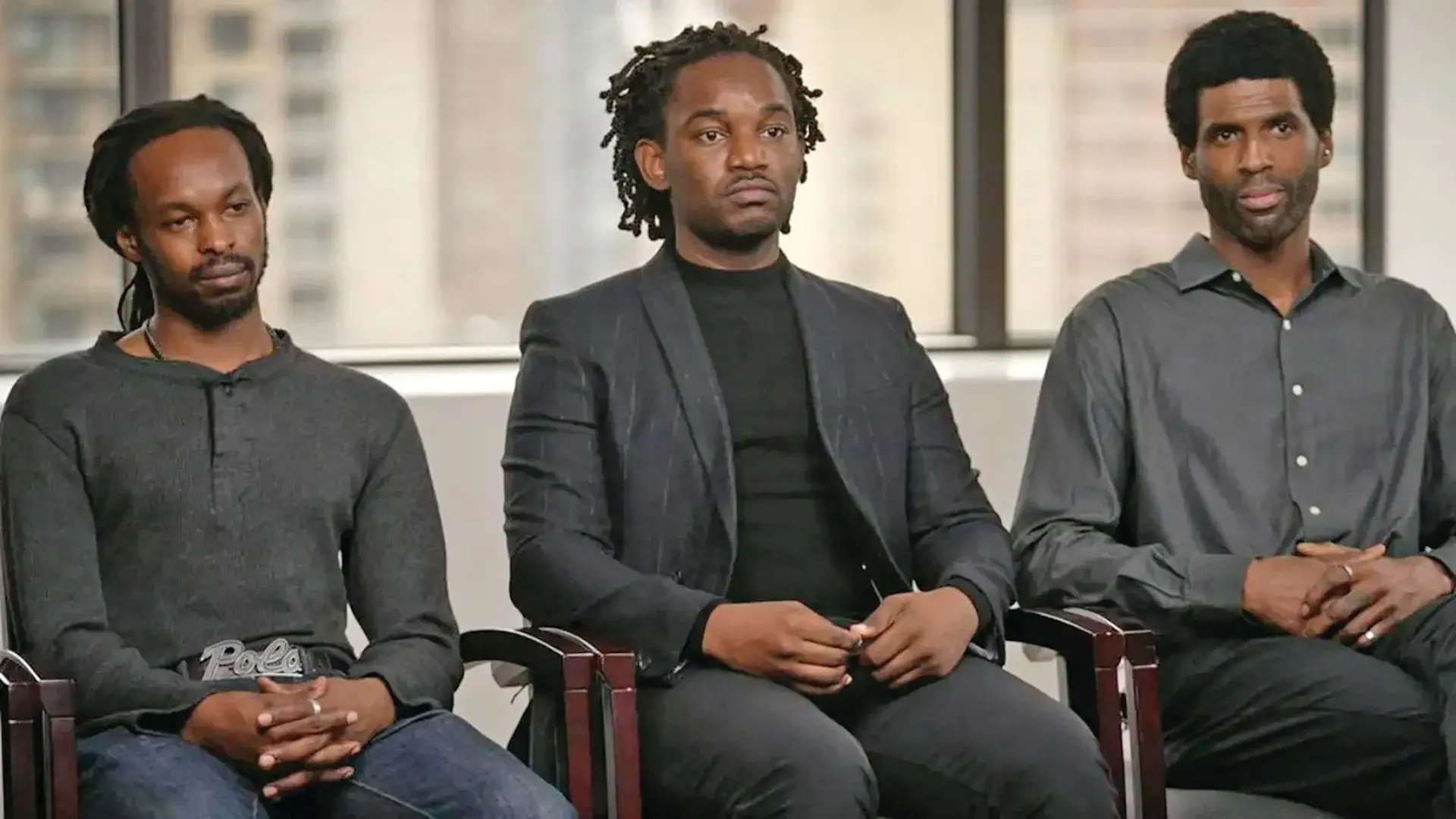 From left: Alvin Jackson, Emmanuel Jean Joseph and Xavier Veal.