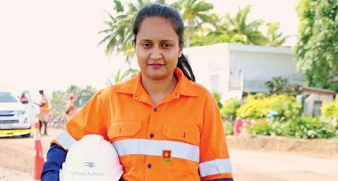 Fiji Roads Authority Geotechnical Engineer Christine Prasad at the FRA Headquarters in Suva.  Photo: Fiji Roads Authority