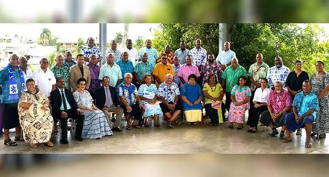 SODELPA’s provisional candidates following the Special General Meeting at Dudley Intermediate multipurpose court on November 5, 2022. Photo: SODELPA