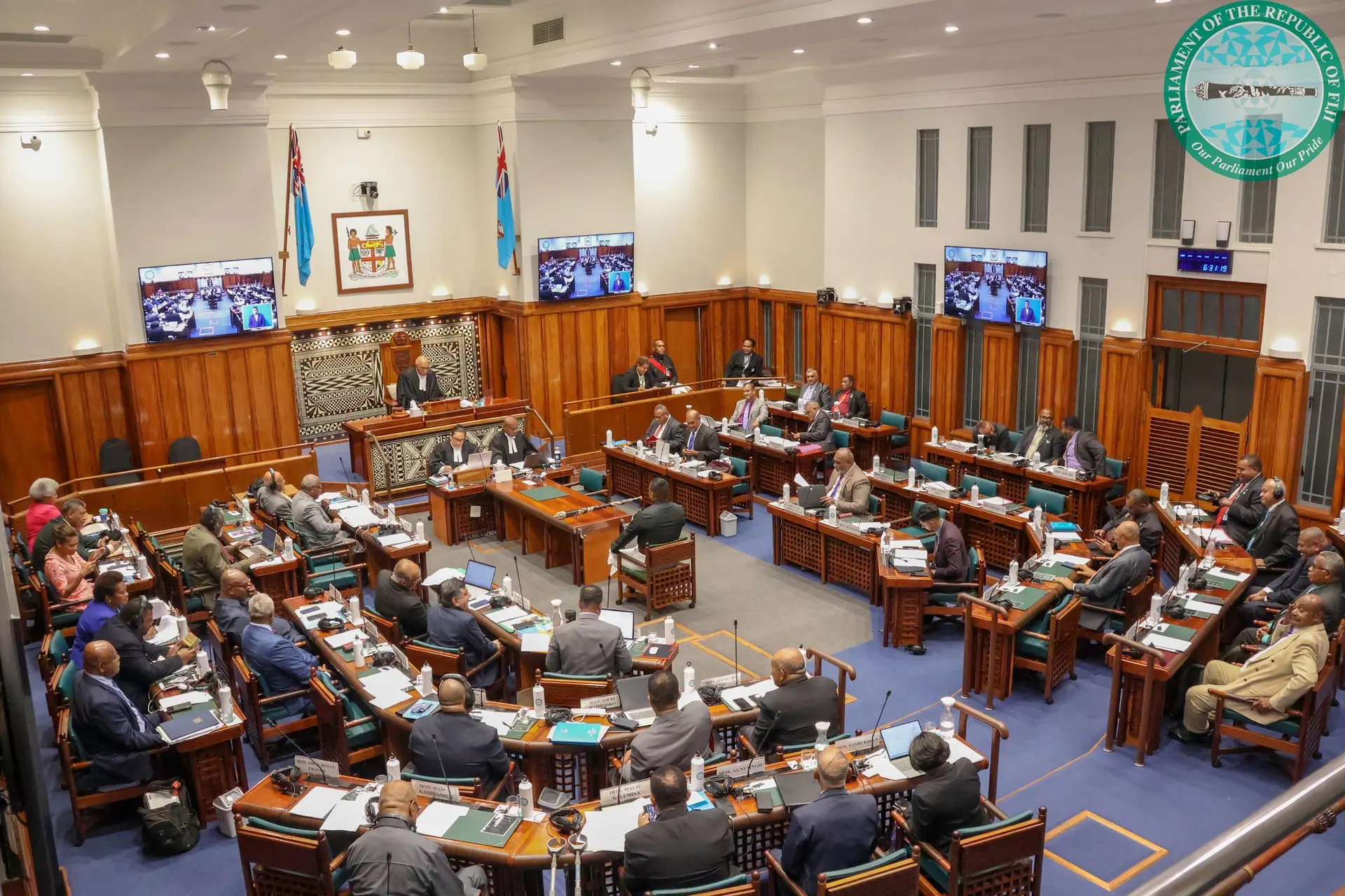 A Parliament setting in Fiji.