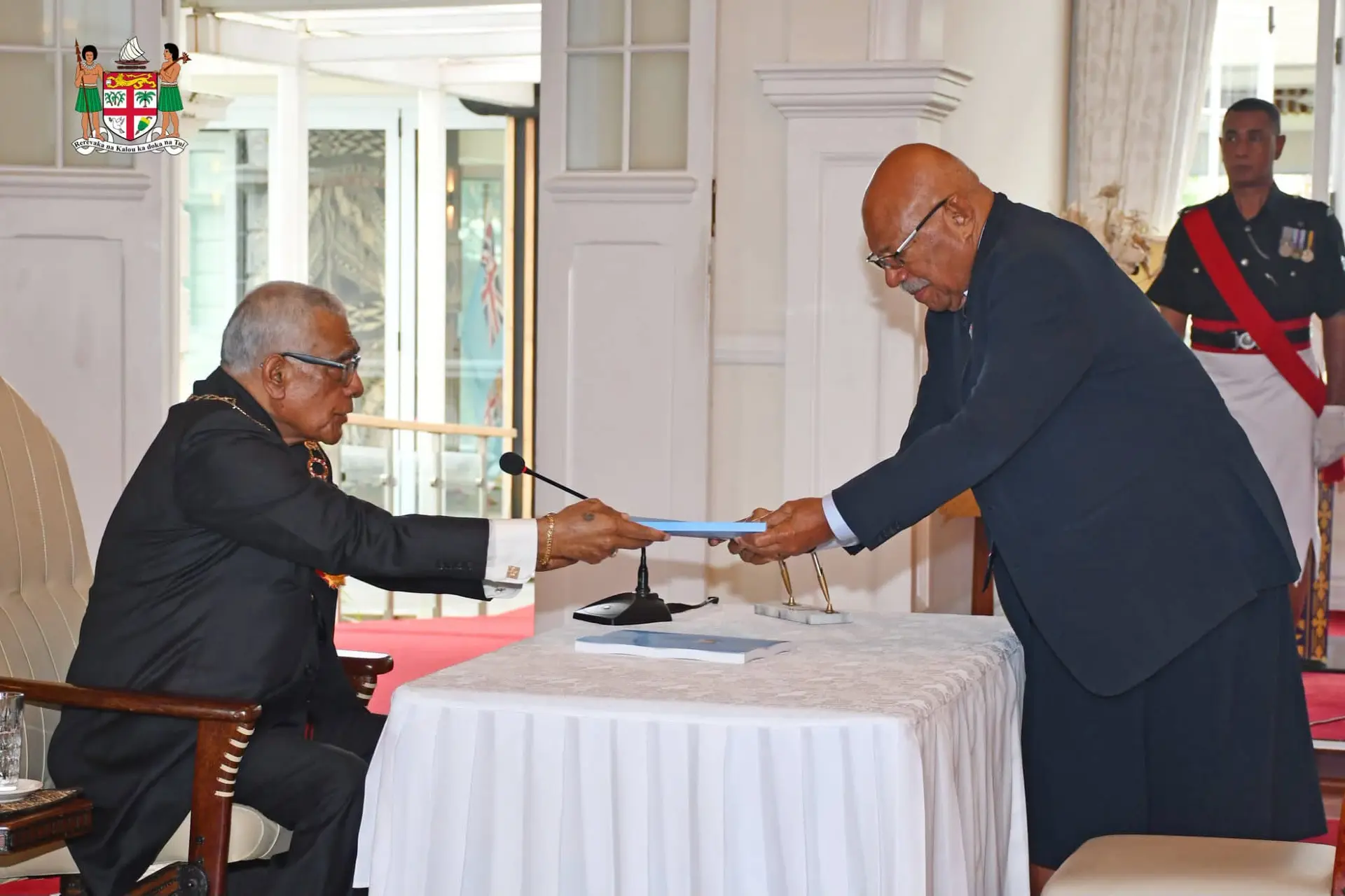 The handover of the constitution review commission report from the President to the Prime Minister on August 28, 2026.
