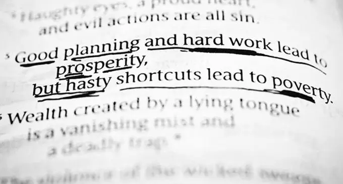 Proverbs 21:5 NLT