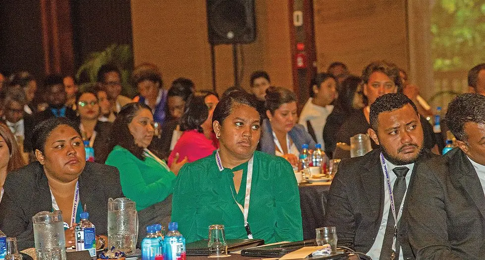 Participants during the Fiji Law Society annual Convention at the Shangri-La Yanuca  Island on January 19, 2024. Photo: Leon Lord