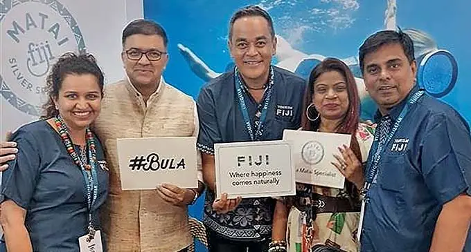 Tourism Fiji’s team at Outbound Travel Mart 2024 in Mumbai, India.