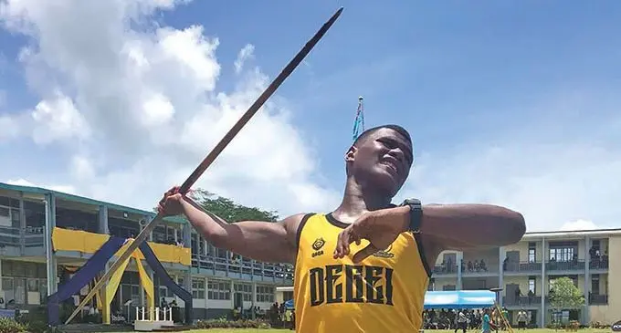 Intermediate boys javelin thrower Vilimoni Susunikoro set a new record on February 18, 2021.