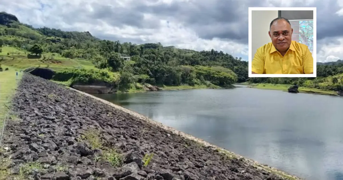 Vaturu Dam in Nadi. (Inset) Divisional Planning Officer West Eilimi Rokoduru.
