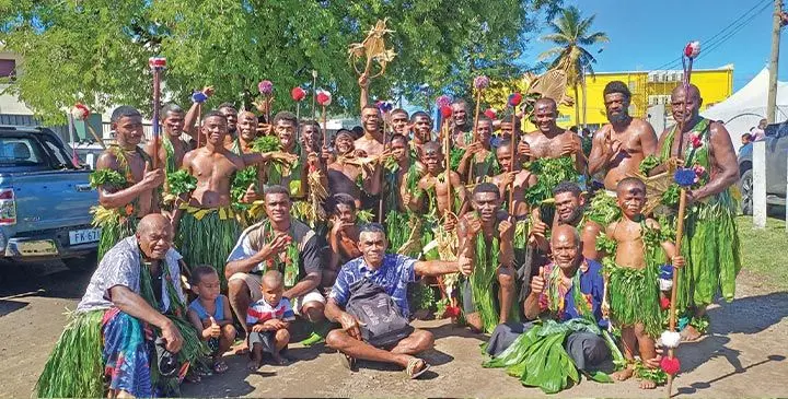 The 'meke' group from Nasaqa Village, Macuata, in Labasa on May 28, 2025. Photo: Shratika Naidu